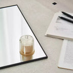 Specchio intero nero da 177,8 × 78,7 cm con cornice in lega di alluminio