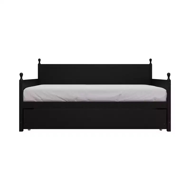 Twin Size Wooden Daybed with Trundle