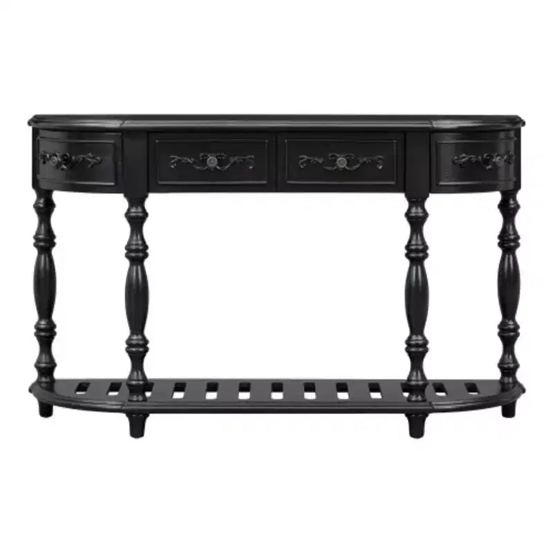 Hallway Console Table: Modern and Curved, with Ample Storage
