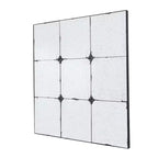 Specchio da parete tradizionale con pannello in vetro anticato da 36 x 36 pollici
