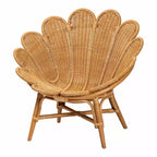 Sedia floreale d'accento Blossom Rattan color miele