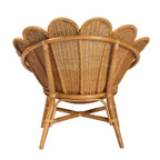 Sedia floreale d'accento Blossom Rattan color miele