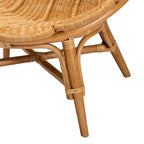 Sedia floreale d'accento Blossom Rattan color miele