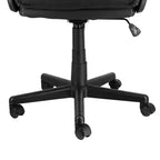Sedia da ufficio con schienale alto regolabile in similpelle e rete, colore nero e bordeaux