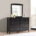 Specchio classico da comò con cornice, rettangolare, 37 in. x 35 in.