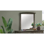 Specchio classico da comò con cornice, rettangolare, 37 in. x 35 in.