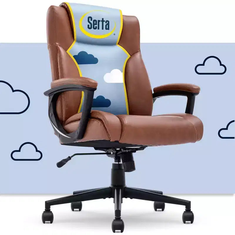Adjustable Height Padded Office Chair - 275 lb Capacity