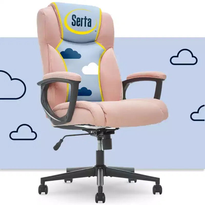 Adjustable Height Padded Office Chair - 275 lb Capacity