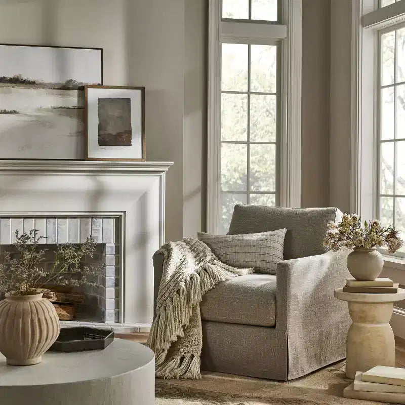 Upholstered Swivel Chair