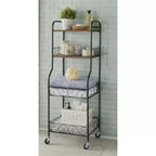 BrylaneHome Scroll 4-Tier Rolling Rack