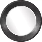 Uttermost Frazier Dark Gray 40 Round Oversized Wall Mirror