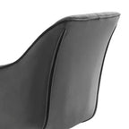 Poltrona girevole Mid-century Pyramid 360°, rivestita in comodo velluto - Gambe placcate oro per camera da letto, ufficio, sala da pranzo