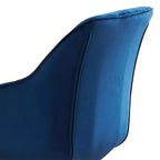 Poltrona girevole Mid-century Pyramid 360°, rivestita in comodo velluto - Gambe placcate oro per camera da letto, ufficio, sala da pranzo