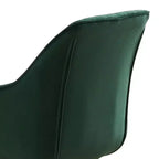 Poltrona girevole Mid-century Pyramid 360°, rivestita in comodo velluto - Gambe placcate oro per camera da letto, ufficio, sala da pranzo