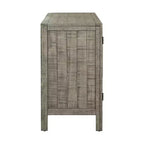 60W Credenza Americana Retrò con Ripiani Regolabili, Mobile Contenitore a 3 Ante per Soggiorno, Ingresso e Studio