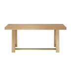 Tavolo da pranzo 72" per 6 persone, in legno massello, stile rustico classico da cucina