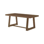 Tavolo da pranzo 72" per 6 persone, in legno massello, stile rustico classico da cucina
