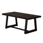 Tavolo da pranzo 72" per 6 persone, in legno massello, stile rustico classico da cucina