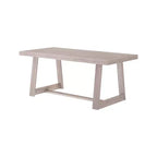 Tavolo da pranzo 72" per 6 persone, in legno massello, stile rustico classico da cucina