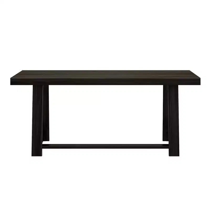 72 Dining Table for 6, Solid Wood Classic Farmhouse Style Kitchen Table