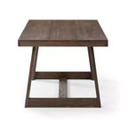 Tavolo da pranzo 72" per 6 persone, in legno massello, stile rustico classico da cucina