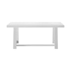 Tavolo da pranzo 72" per 6 persone, in legno massello, stile rustico classico da cucina