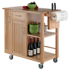 Carrello da Cucina Multi-Funzione, Naturale - 42.52 x 18.98 x 35.63 pollici