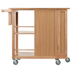 Carrello da Cucina Multi-Funzione, Naturale - 42.52 x 18.98 x 35.63 pollici