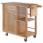 Carrello da Cucina Multi-Funzione, Naturale - 42.52 x 18.98 x 35.63 pollici
