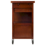 Carrello da cucina con piano estensibile, noce - 27.56 x 18.35 x 33.46 pollici