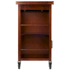 Carrello da cucina con piano estensibile, noce - 27.56 x 18.35 x 33.46 pollici