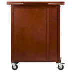 Carrello da cucina con piano estensibile, noce - 27.56 x 18.35 x 33.46 pollici
