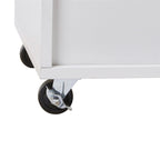 Carrello da Cucina con Ripiani Regolabili e Piano in Gomma - N/D