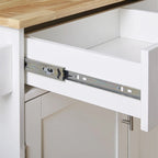 Carrello da Cucina con Ripiani Regolabili e Piano in Gomma - N/D