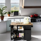 Carrello da cucina con ripiano interno e mobile estraibile