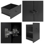 Carrello da cucina con ripiano interno e mobile estraibile