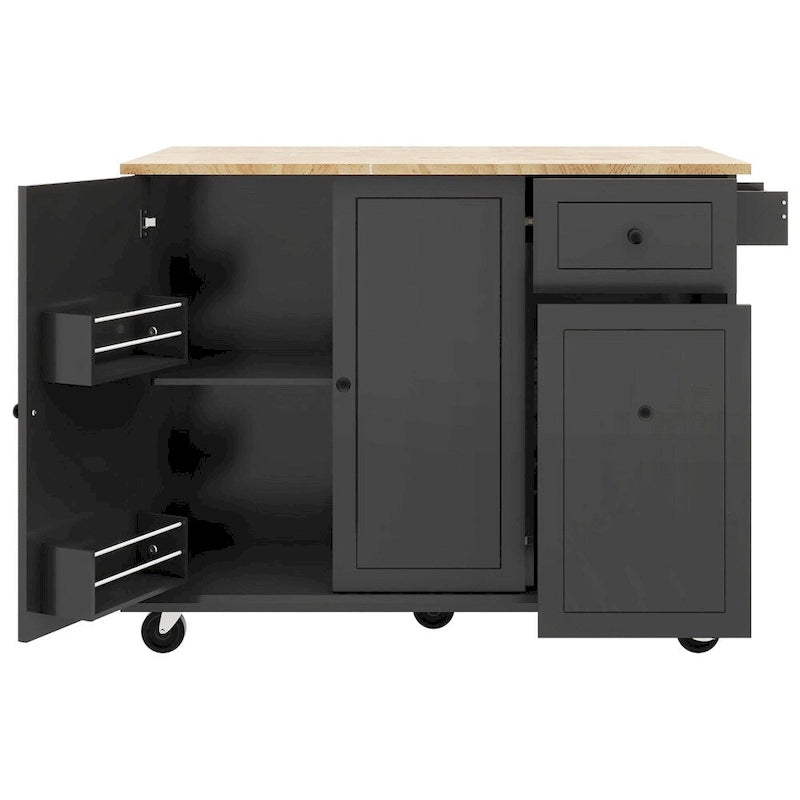 Carrello da cucina con ripiano interno e mobile estraibile