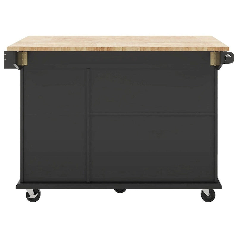 Carrello da cucina con ripiano interno e mobile estraibile