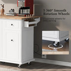 Carrello da cucina con ripiano interno e mobile estraibile