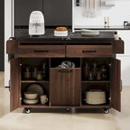 43.8W Isola da cucina con mobile contenitore per pattumiera - N/D
