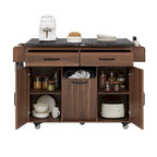 43.8W Isola da cucina con mobile contenitore per pattumiera - N/D