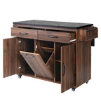 43.8W Isola da cucina con mobile contenitore per pattumiera - N/D