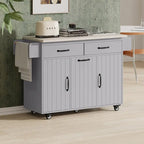 43.8W Isola da cucina con mobile contenitore per pattumiera - N/D