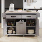 43.8W Isola da cucina con mobile contenitore per pattumiera - N/D