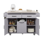 43.8W Isola da cucina con mobile contenitore per pattumiera - N/D