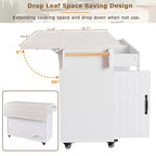 43.8W Isola da cucina con mobile contenitore per pattumiera - N/D